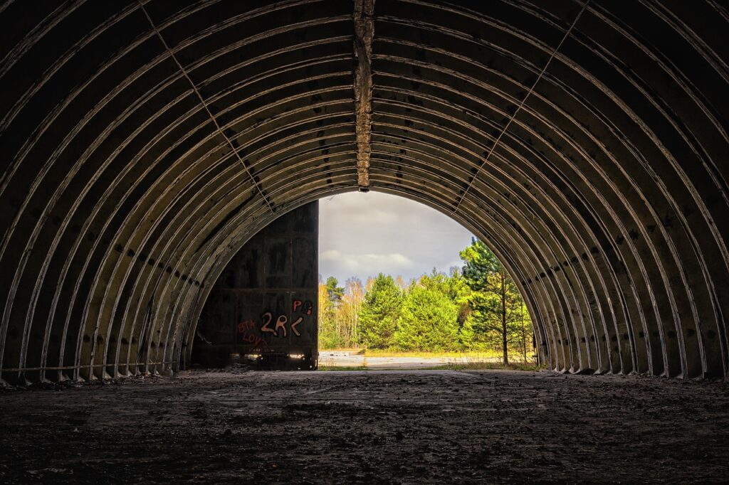 hangar, hall, round arch, garage, aviation, aircraft hangar, camouflage, military, hiding place, lost places, empty, past, brown garage, hangar, hangar, hangar, hangar, hangar, garage, garage, garage, garage