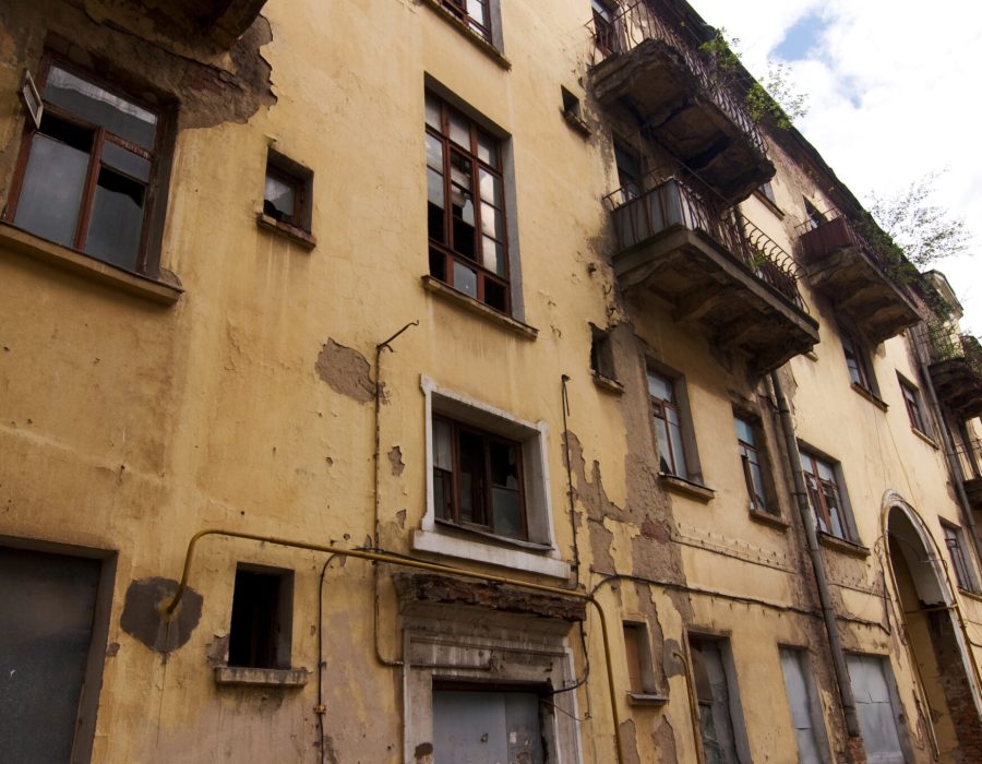 View of an abandoned house